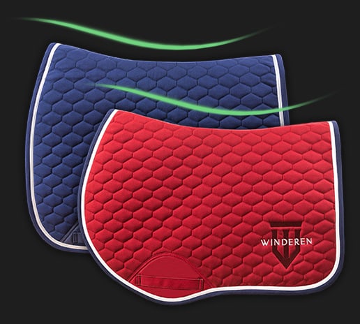 Saddle pads with anatomical fit to the horse’s back