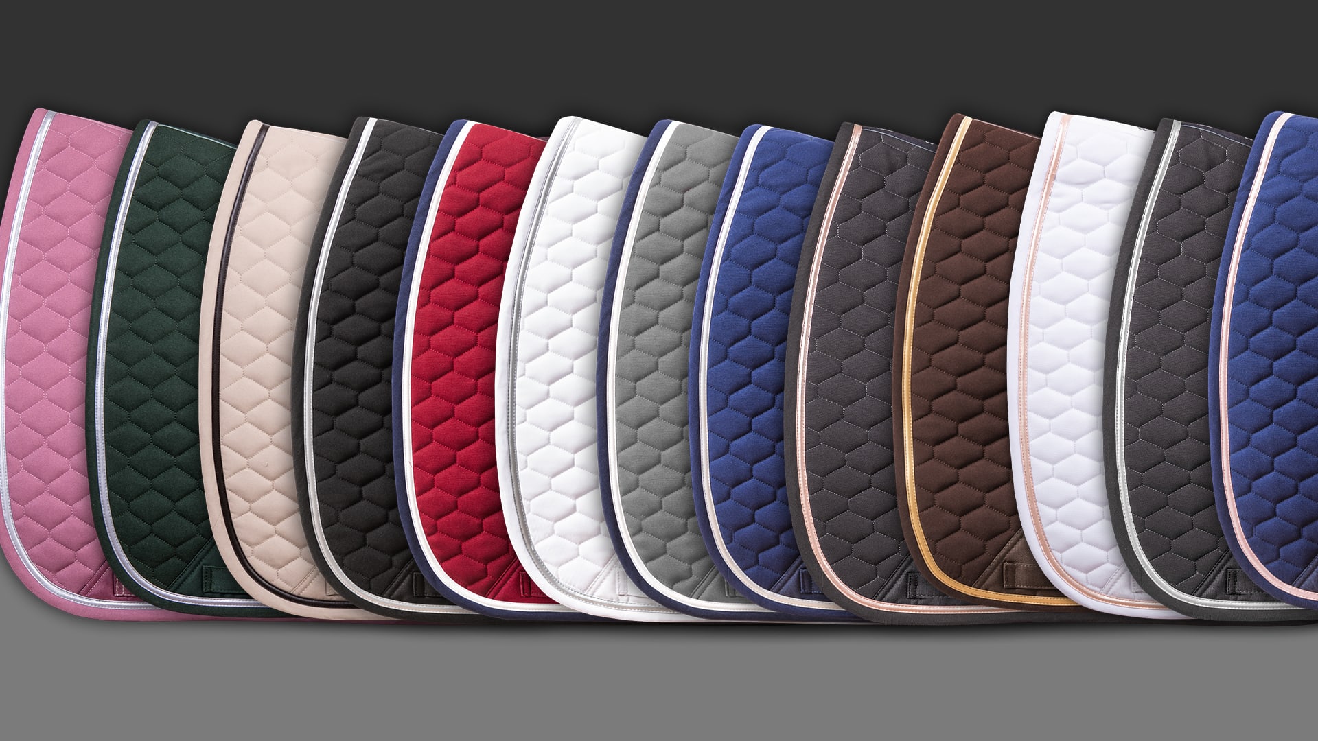 Colors of Winderen saddle pads for horses