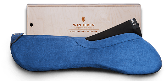 Winderen jumping saddle half pad in Blue colour