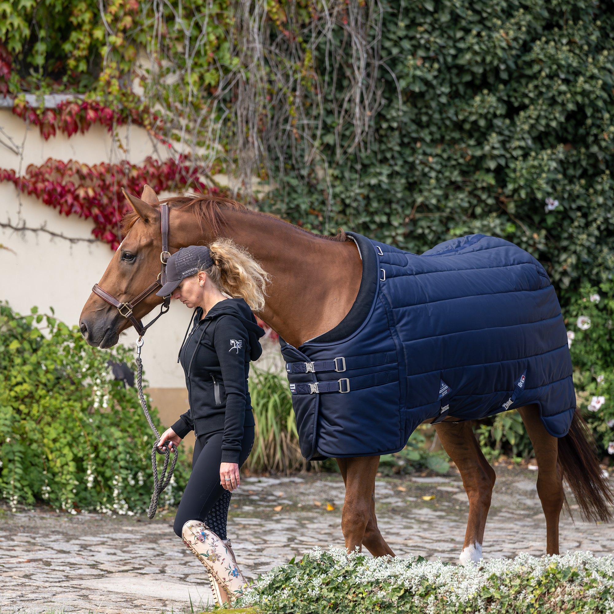 Winderen staldeken voor paarden Thermoactive Zoom 100-350 - Ballistic Nylon  1680D 145 cm