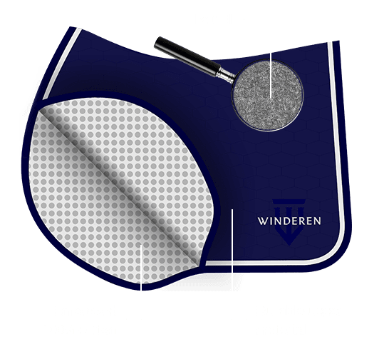 私たちの完璧なサドルパッドの製作にはパッド使用者の助言が役立ちました Winderen New Technology In Horse Riding