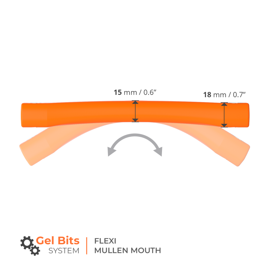 Winderen bit Baucher - Flexi Mullen Mouth 135 mm (5.3) - Comfort