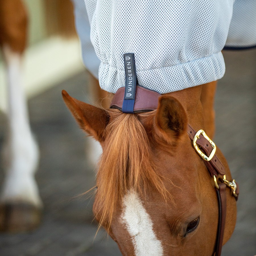 Couvre-visage en maille fine pour cheval, protection contre les mouches, respirant, empêche les