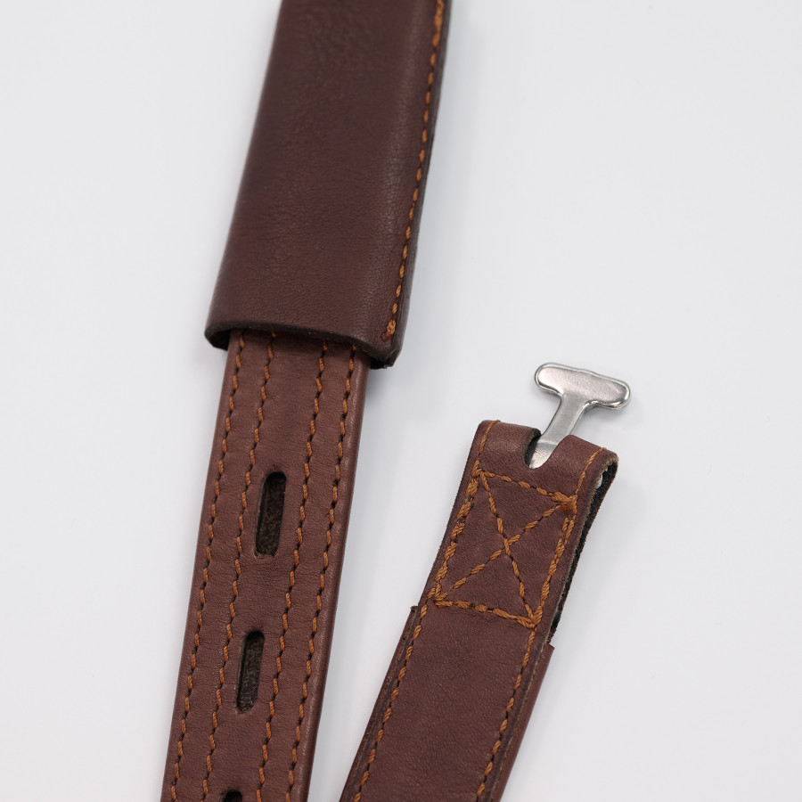 Portefeuille rigide pour homme - cuir Marron Brut et Violet Ultra (portefeuille violet