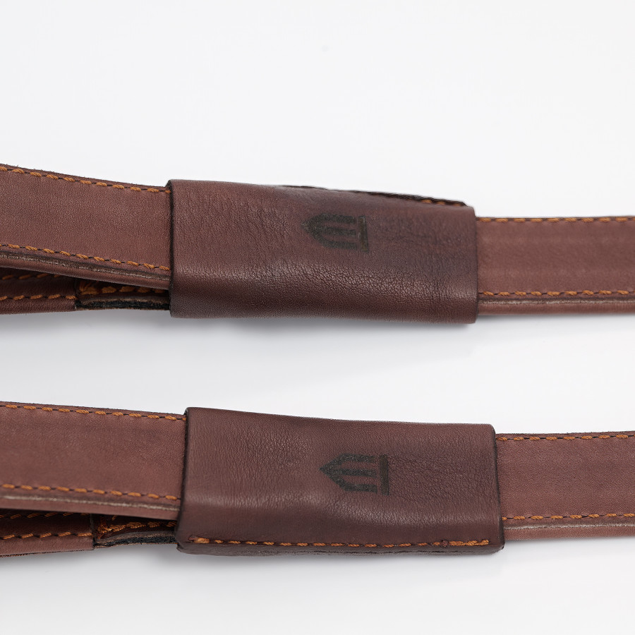 Winderen Close Contact Dressage Stirrup Leathers Brown 85 cm 34