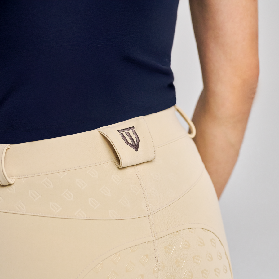 Pantalon culotte d'équitation beige femme vintage Equi stretch