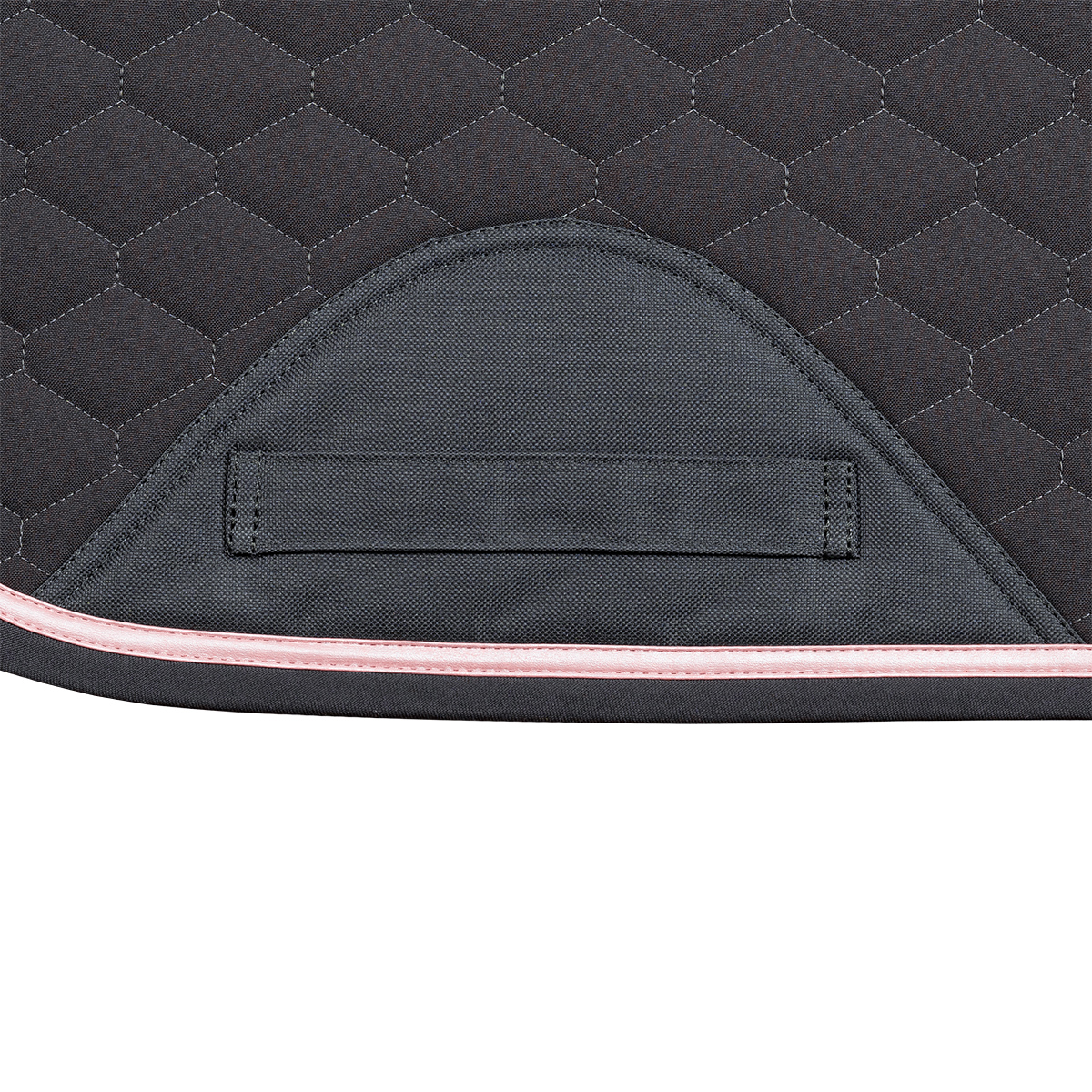Tapis De Selle EQUIPAD Velours Gris – Mousse Mémoire De Forme – Taille Réelle (Neuf)