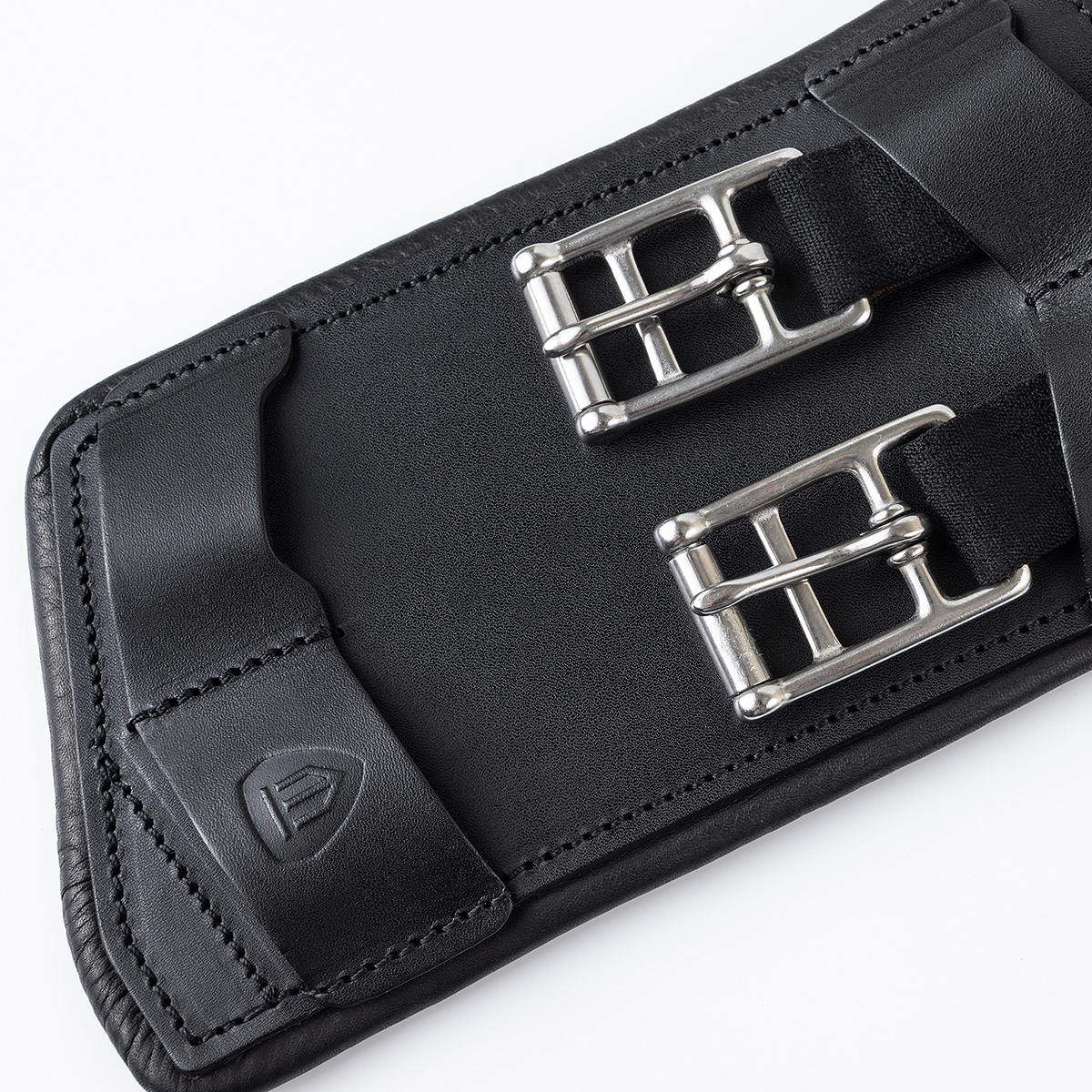 Sangle dressage Waldhausen cuir avec élastique cheval - Le Paturon