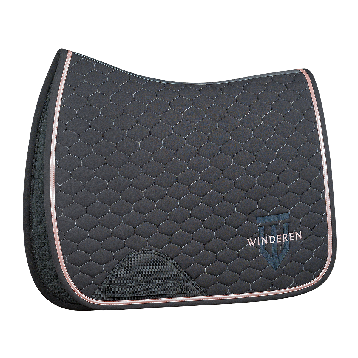 Winderen dressage saddle pad Anthracite/Rose Gold Petite