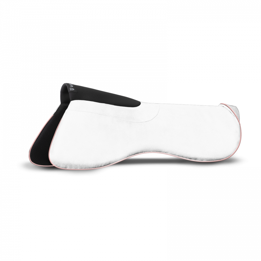 Winderen saddle half pad dressage Slim 10mm White Pearl/Rose Gold 17