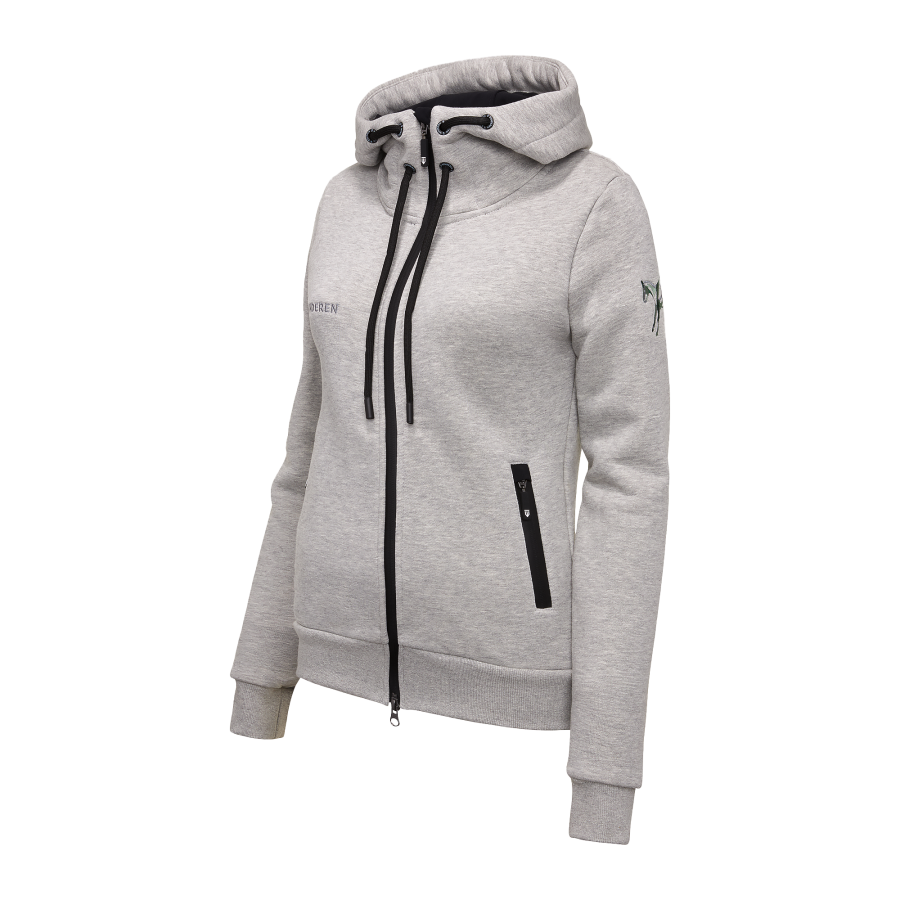 hana Bluza dresowa z waflowej dzianiny damska - turkusowa | 4F