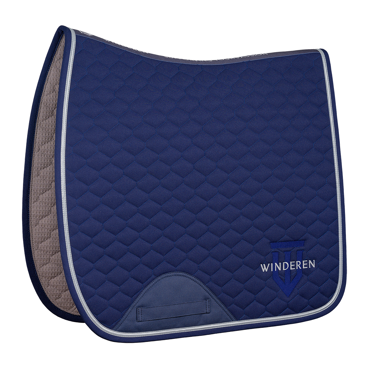 Tapis De Selle Antidérapant Néoprène – Doublure Mousse Silicone Gaufrée – Bleu Marine COB